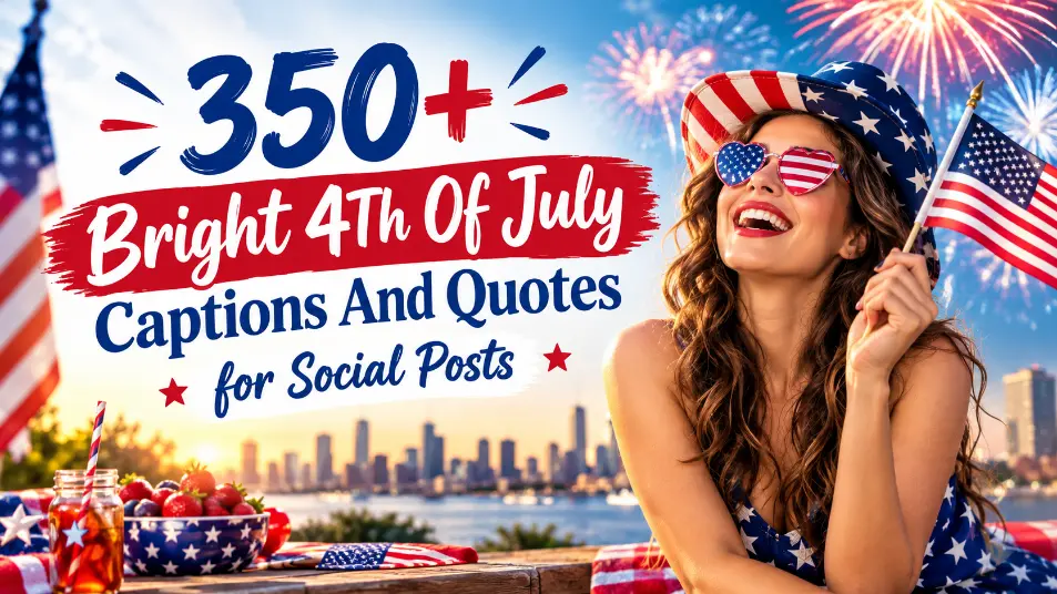 4th of July Captions with Caption generator