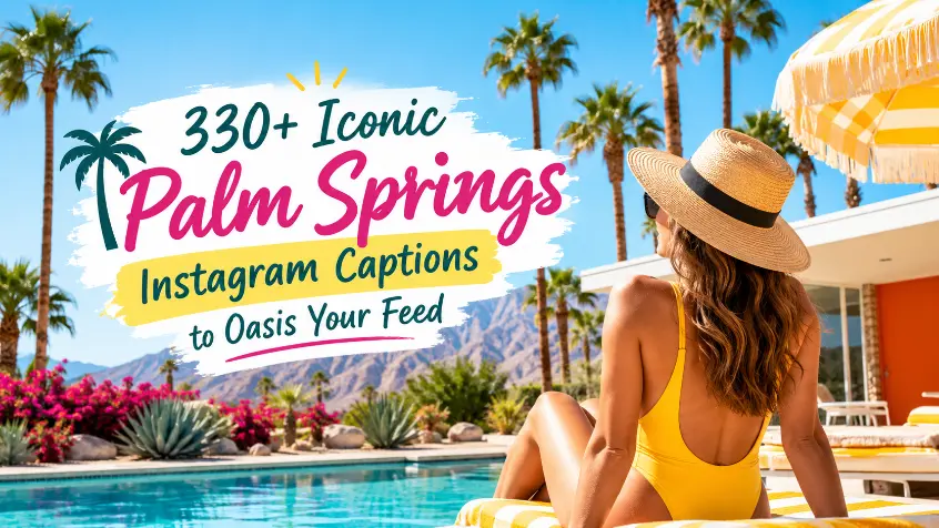 Palm springs for Instagram Captions