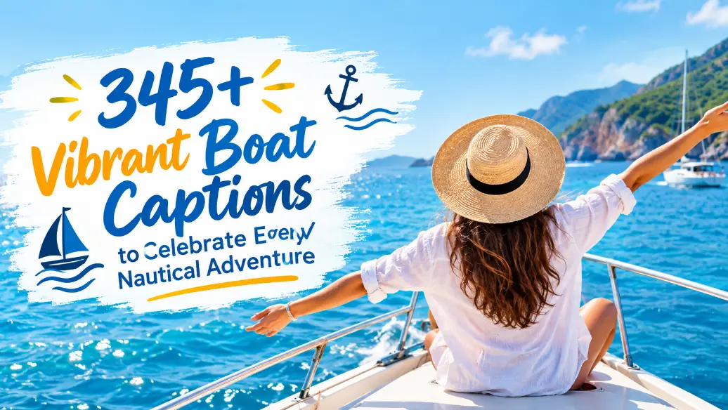 Boat Captions with caption generator