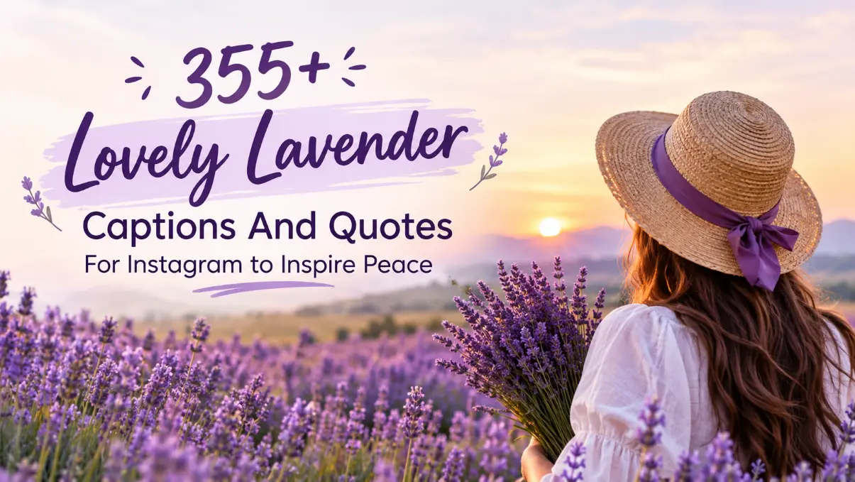 Lavender Captions Instagram with caption generator
