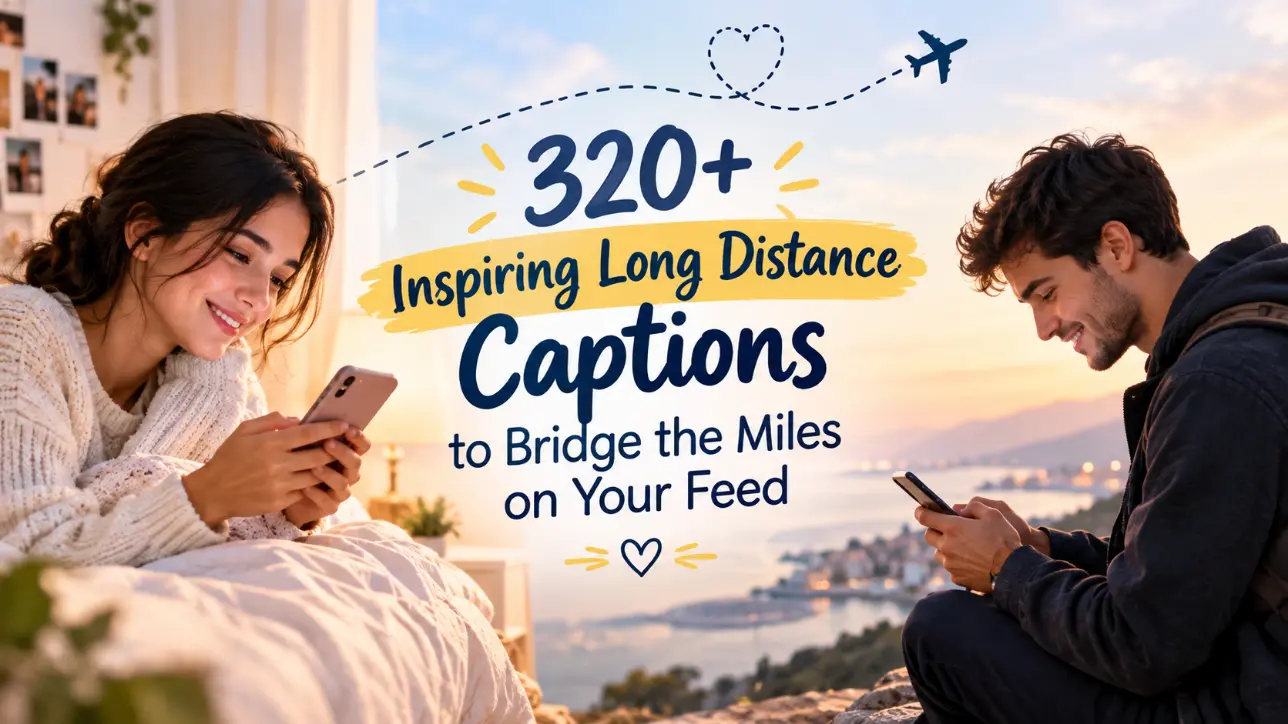 Long distance of captions with captions generator