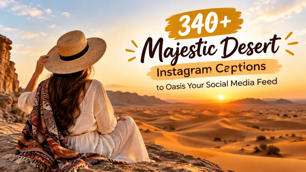Magestic desert instagram Captions