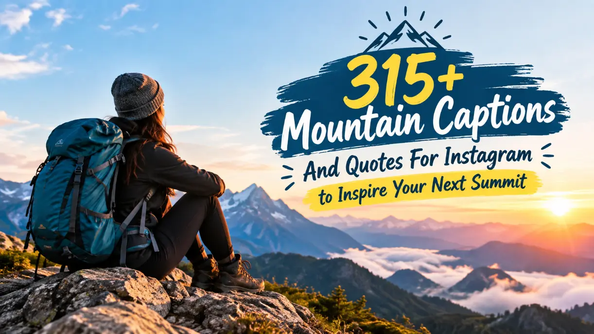 Mountain Captions Quotes With Caption Generator